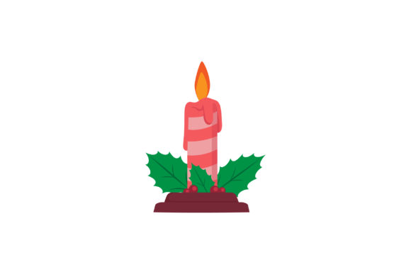 Christmas Day Decoration with Cnadle: A Versatile Graphics Asset