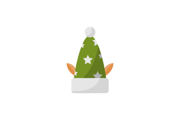 Christmas Day Decoration with Hat: A Festive Graphic for Marketers