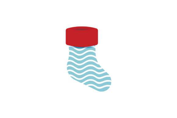 Christmas Day Decorations with Socks: A Festive Graphic Asset