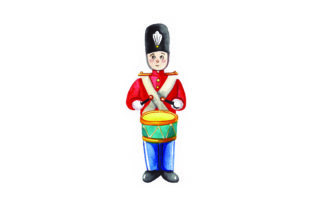 Drummer Boy Watercolor for Christmas Crafts Branding