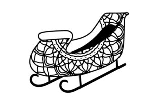 Sleigh Mandala Line Art: Christmas Crafts Review