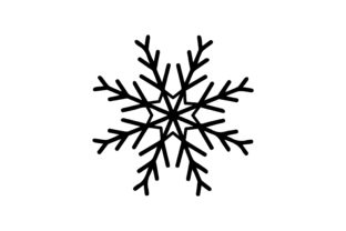 Snowflake Design for Christmas Crafts Content