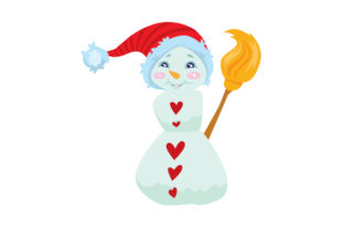 Snowman Wearing Santa Hat: A Festive Addition to Christmas Crafts